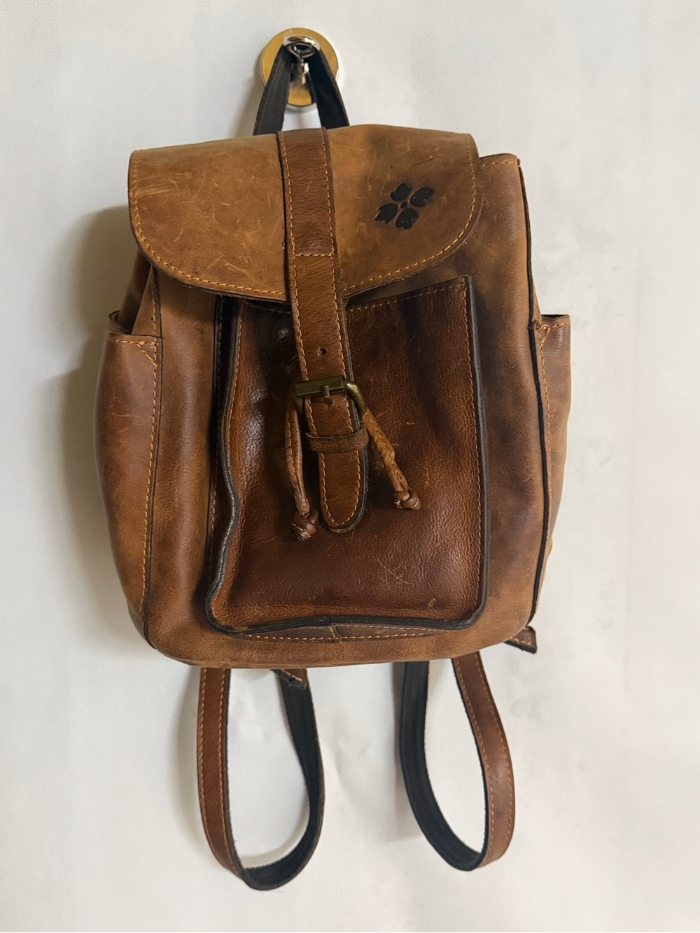 Patricia Nash Distressed Leather Mini Backpack